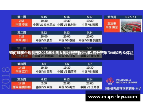 如何科学合理制定2025年中国女排联赛赛程计划以提升赛事质量和观众体验